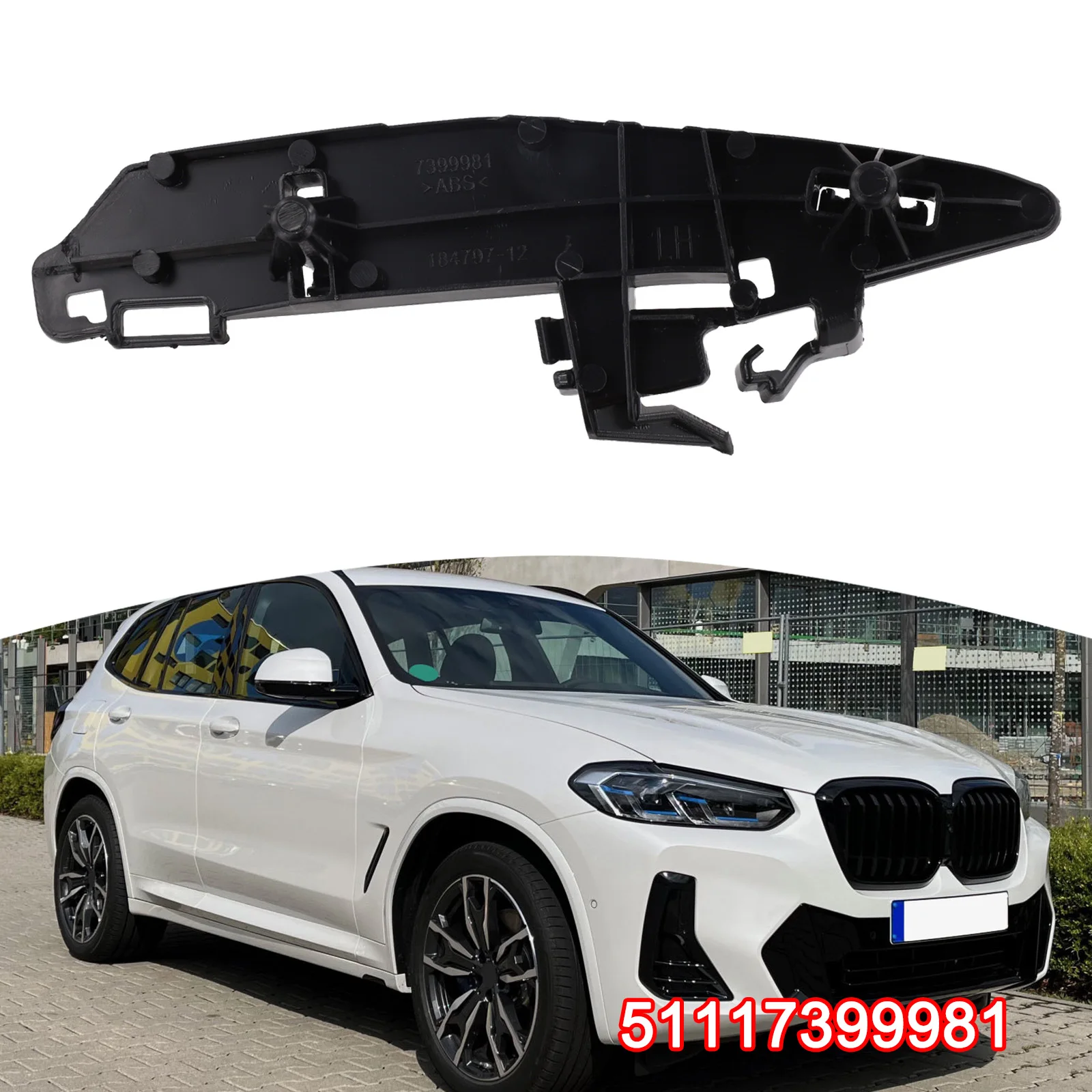 For SDrive30i Direct Replacement Bracket Bumper Support Bracket Car Repair Automotive Replacement As Shown Practical Use