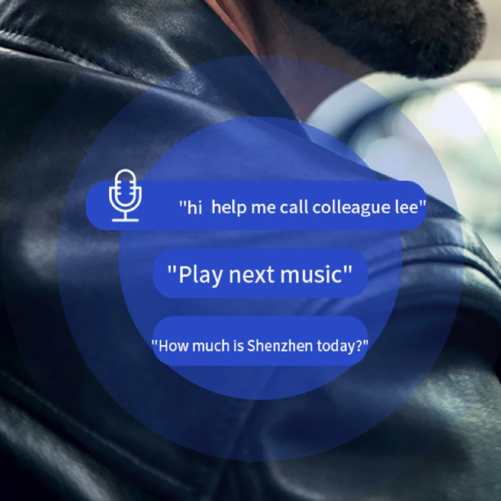 Indolore Indossare Dente Blu Auricolare Orecchio Singolo EAR Gancio per l'orecchio Cuffia senza fili Cuffie stereo con cancellazione del rumore Auricolari vivavoce