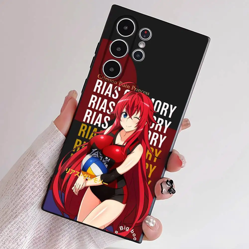 حافظة هاتف محمول DXD Rias Gremory لهاتف سامسونج S Series S21 S22 S23 S24 S25 FE Plus Ultra حافظة ناعمة صديقة للبشرة
