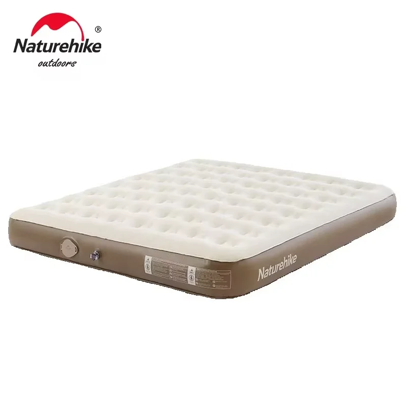 Naturehike materac dmuchany Glamping odkryty materac kempingowy wbudowana pompa mata do spania nośność 450KG zagęszczony materac domowy