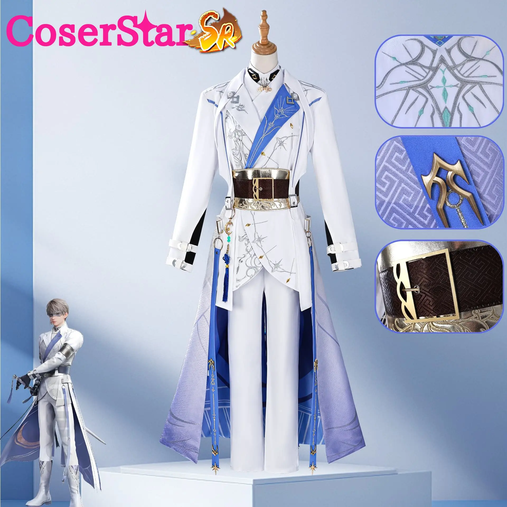 

CoserStar-SR Xavier Cosplay Anime Game Love and Deepspace Xavier Cosplay Costume Outfit Halloween Carnival Party Wigs