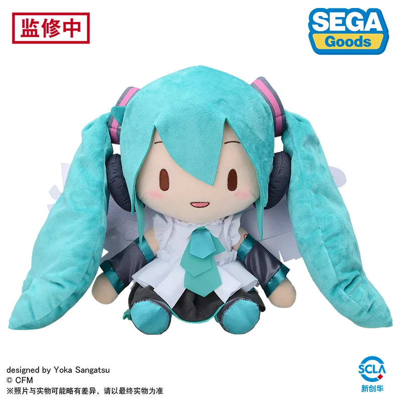 SEGA Original New Hatsune Miku Plush VOCALOID  Hatsune Miku 16TH Stuffed Anime FuFu Collection Plush Doll Kids Xmas Gifts Toy