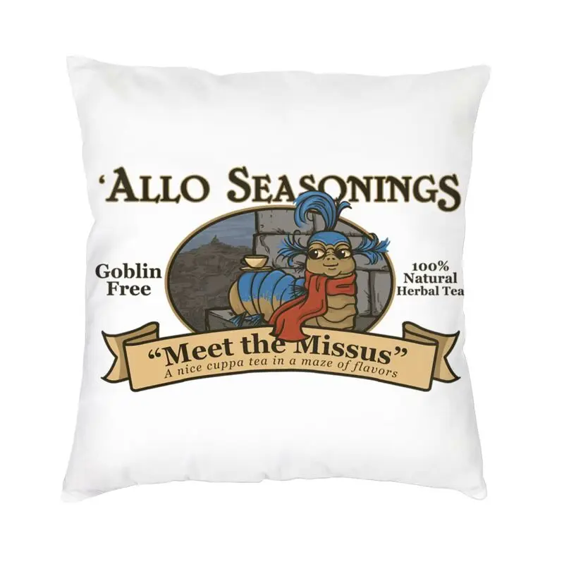 Meet The Missus Tea Labyrinth Goblin King Movie Halloween Christmas Luxury Throw Pillow Covers Decoration Chair Cushion