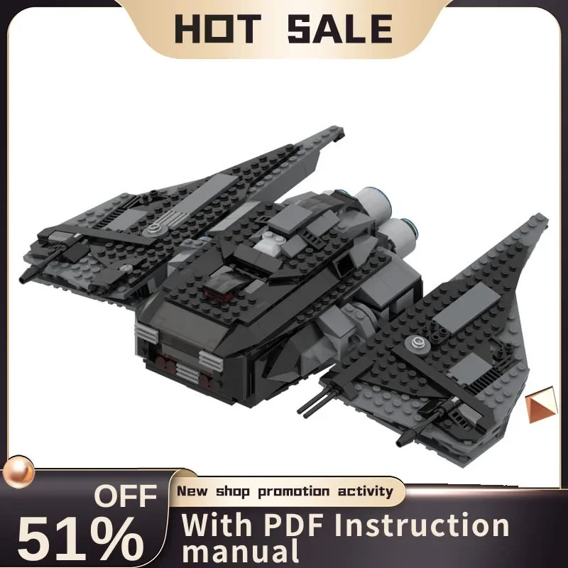 

New 624Pcs Famous Star Battle Movie Space Freighter Moc-75323 Model Building Blocks Diy Creative Ideas Kids Toys Birthday Gifts