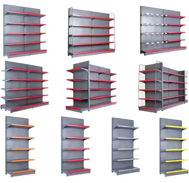 Supermarket and Convenience Store Shelves Light Metal Supermarket Shelves