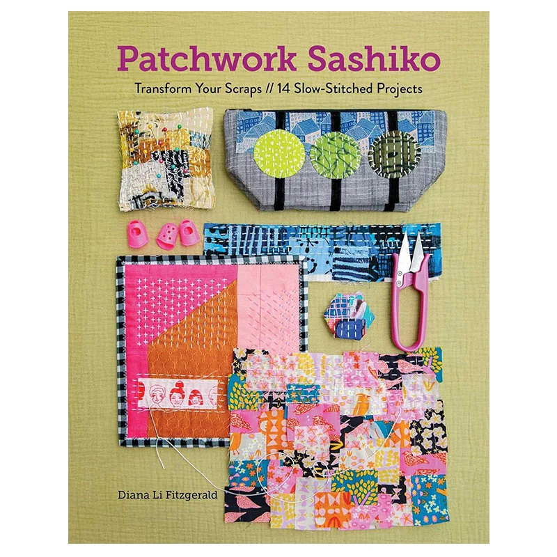Patchwork Sashiko: Transform Your Scraps  Creating Stunning Textiles From Fabric WasteTechnical Books English Version