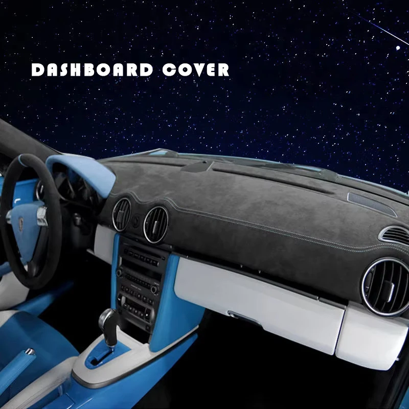 Custom in Alcan tara Car Dashboard Cover for Porsche Cayman 718 2006-2011 DIY Mat Shade Cushion Pad Carpet Interior Accessories