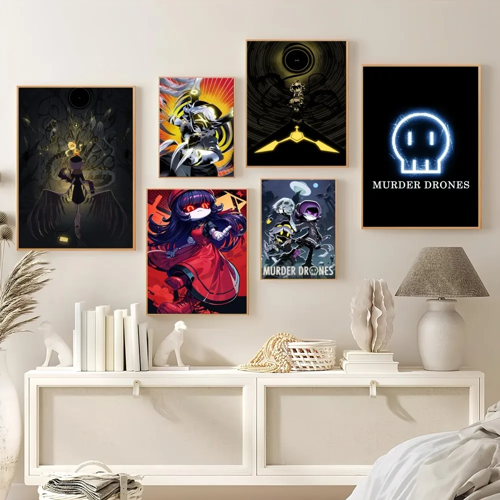 game Murder Drones Poster Prints Wall Painting Bedroom Living Room Decoration Office Home