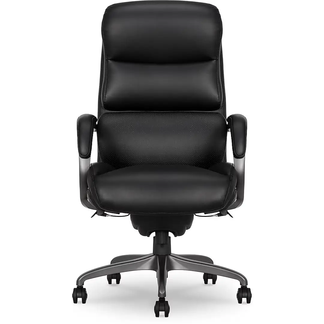 Ergonomic Executive Office Chair, Bonded Leather, Swivel, Reclines, Adjustable Arms, Lumbar, Customized