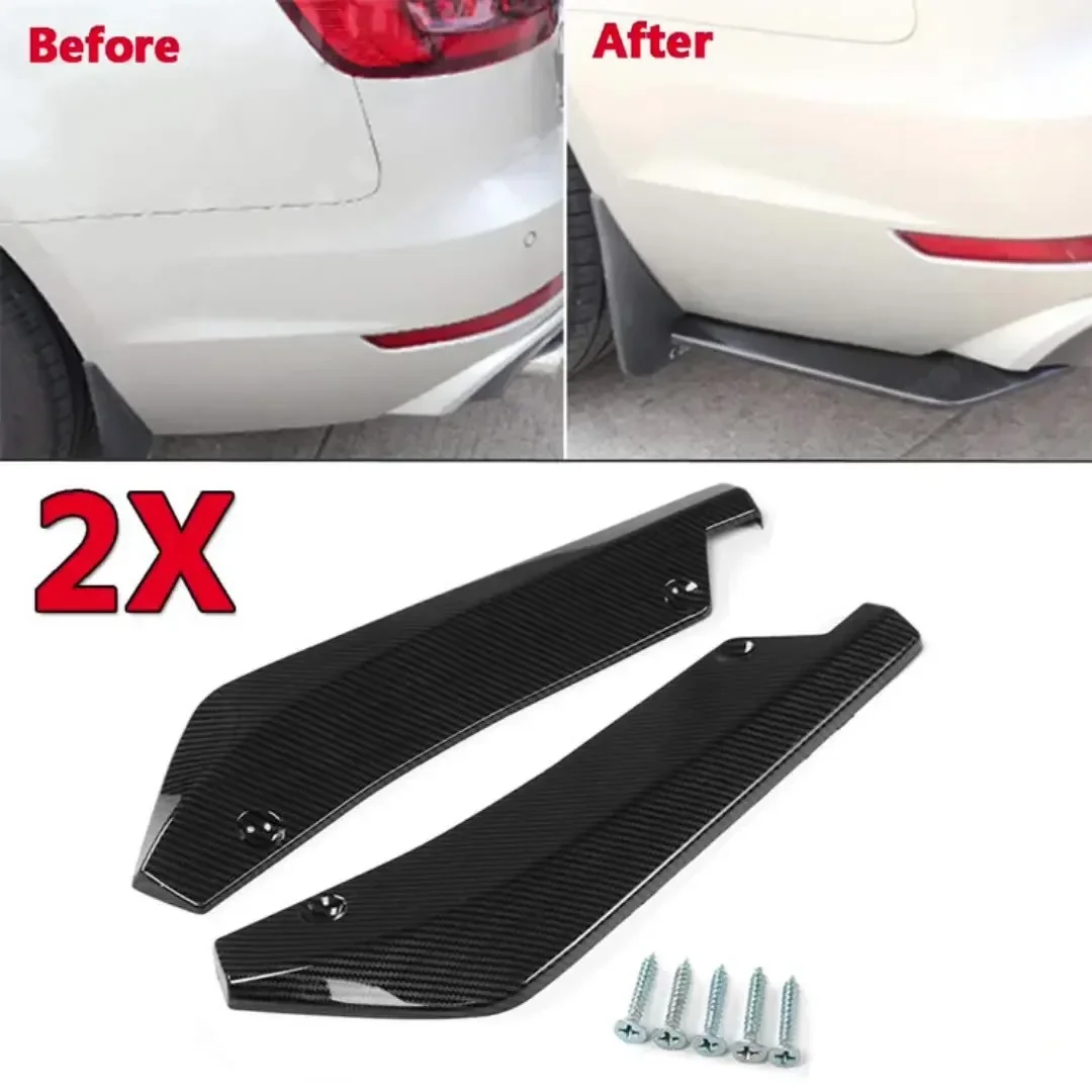 

Car Front Rear Bumper Strip Lip Spoiler Diffuser Splitter Scratch Protector Carbon Fiber Winglets Side Skirt Extension Universal