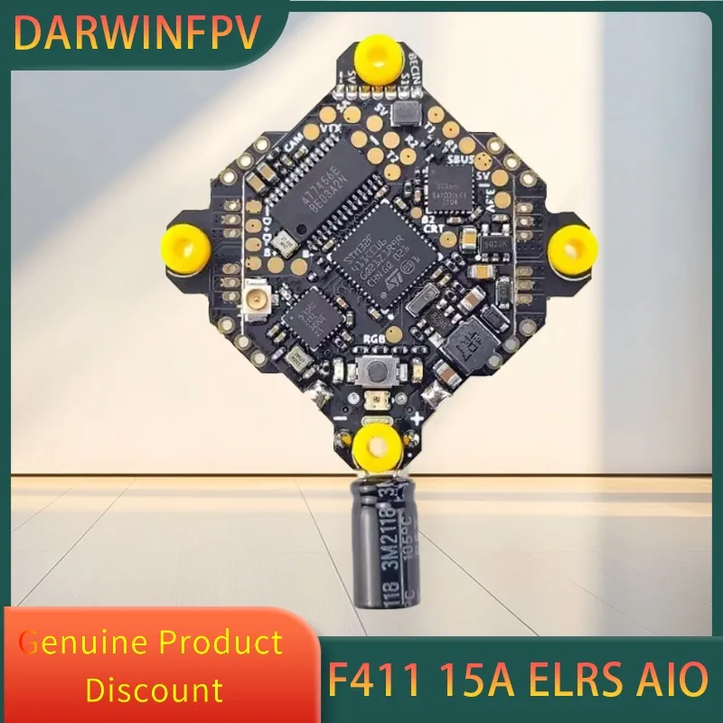

DarwinFPV ExpressLRS ELRS AIO F4 FC FPV Bluejay 2,4G Контроллер полета Whoop Betaflight 15A OSD BEC 1-3S 4In1 ESC
