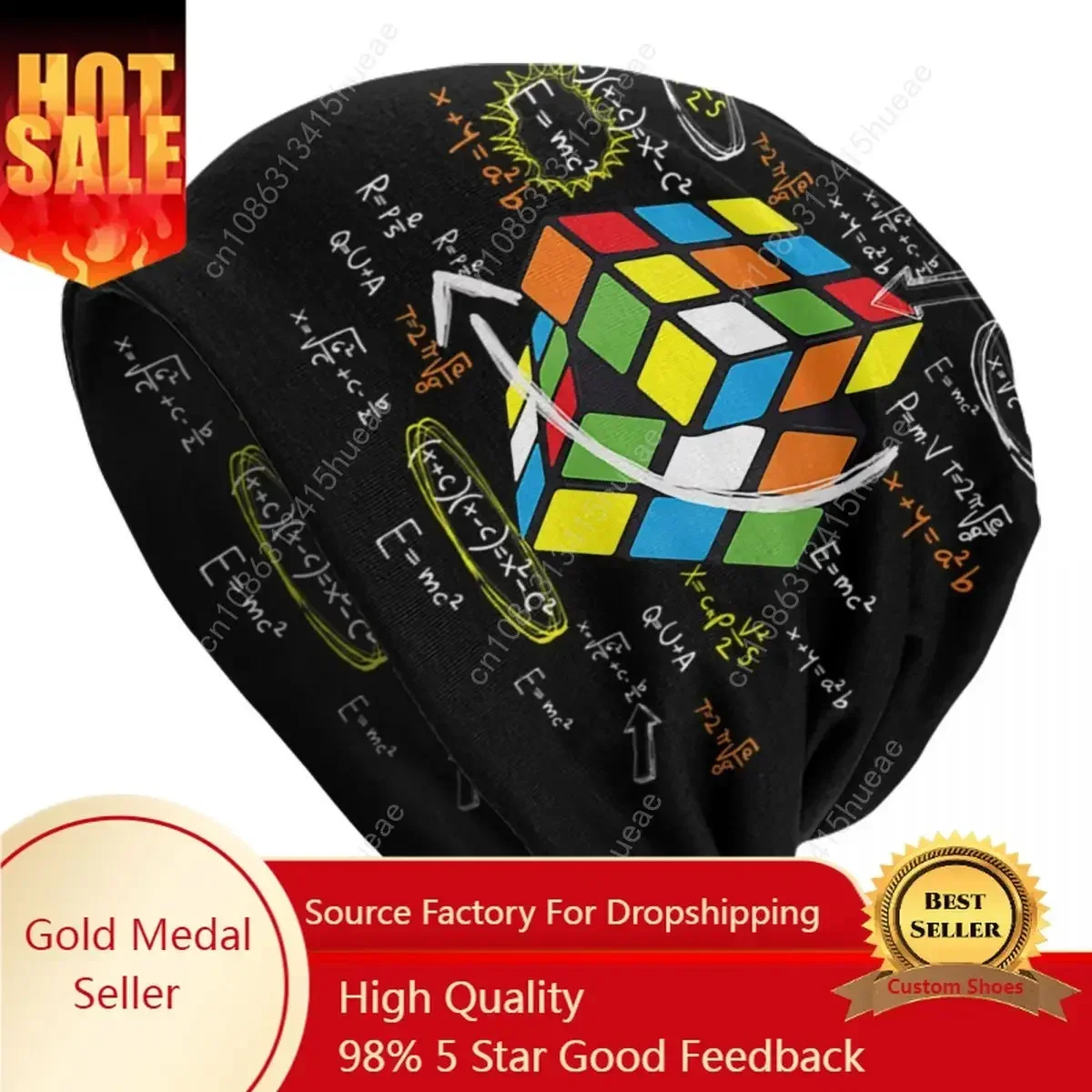 

Fashion Winter Warm Men Women Knitted Hats Math Rubix Rubik Player Cube Skullies Beanies Caps Rubics Math Lovers Bonnet Hats
