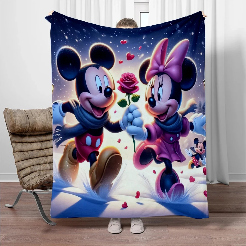 31 Style Mickey Minnie Cartoon Print Blanket.Oversized Soft Warm Flannel All-season Blanket.Use Sofas,Picnic,Camping Blankets