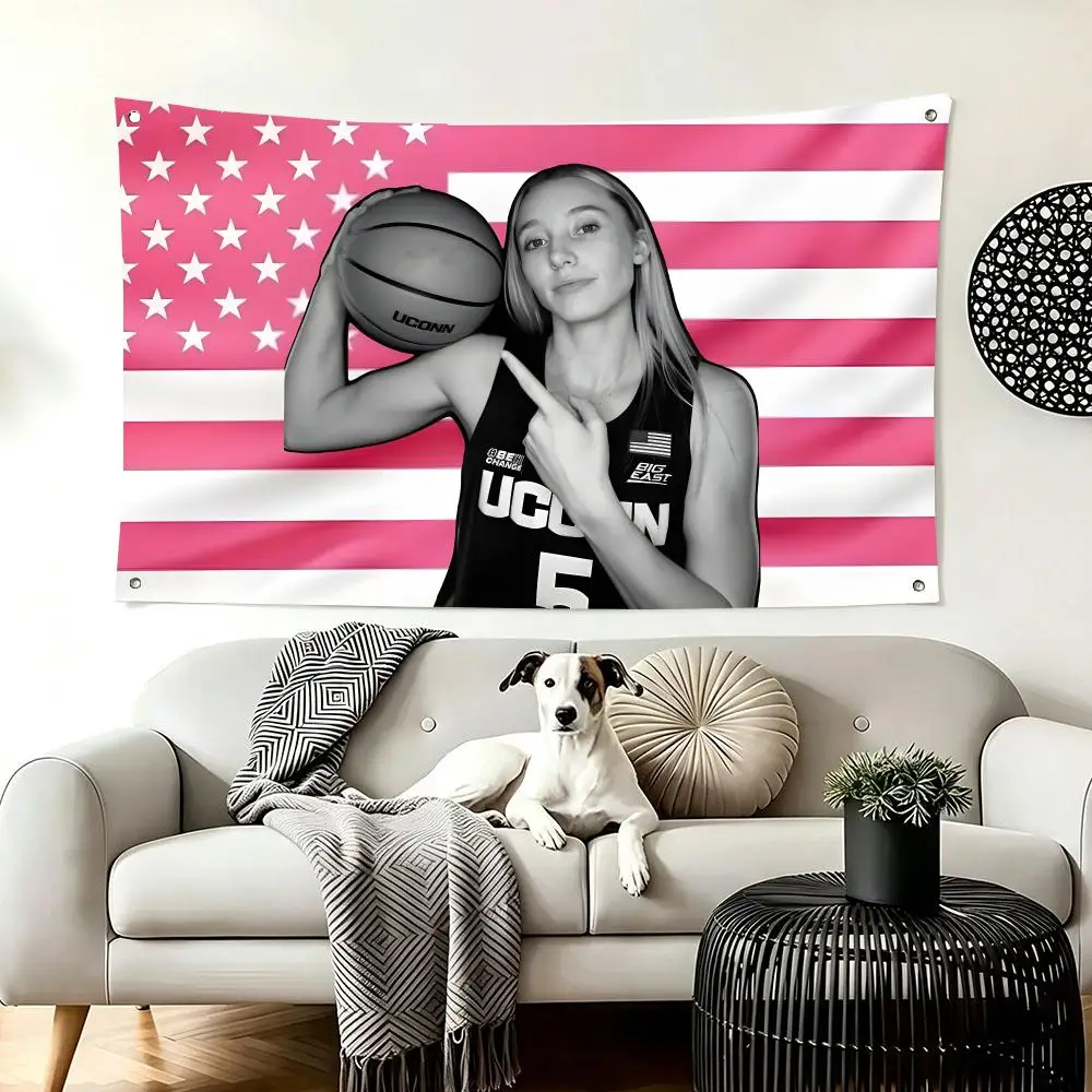 Basketball Star P-Paige Bueckers Flags  For Living Room Home Dorm Decor Wall Outdoor Camping Party Banner Gifts