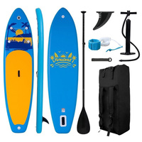 FunWater Stand Up Paddle Board Surfboard Inflatable Stand Up Paddling Surf Board Max Load 12-15 PSI Pressure 165kg 335*84*15cm