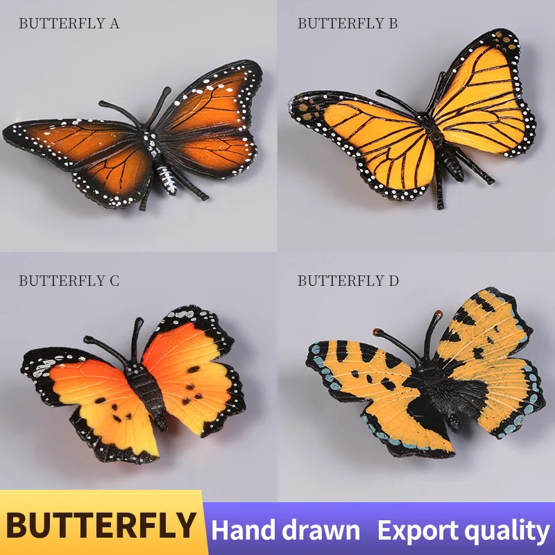 Schmetterling Insekt Modell Tier Actionfiguren Lernspielzeug Simulierte Sammlung Dekoration Insektenspielzeug für Kinder