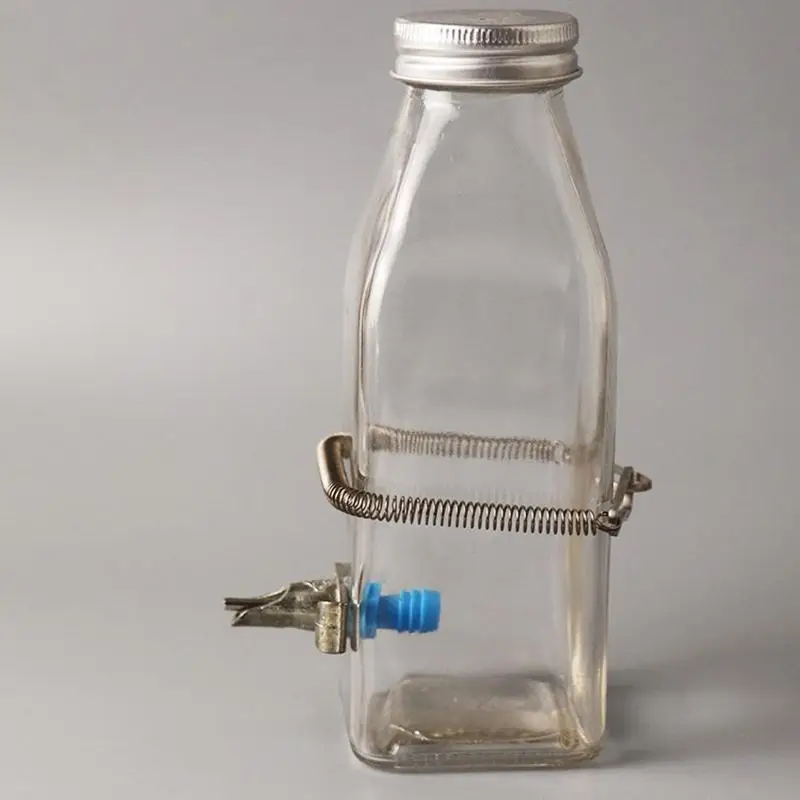 62KD Spring with 2 Clips Used Singly or in Combination to Hold Rabbit Water Dispenser Drinking Bottle for Small Animals