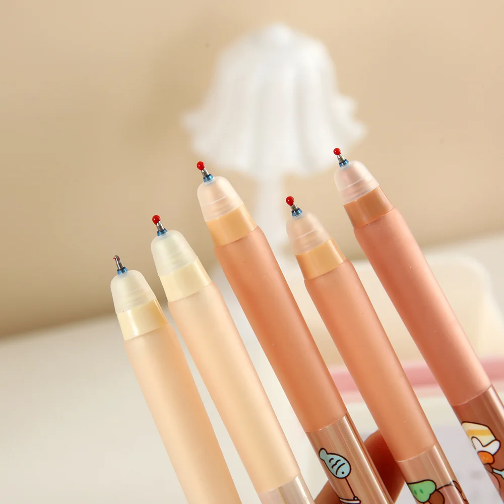 36Pcs/Lot Cute Cartoon Capybara Erasable Pen 0.5mm Blue ink Gel Pens Easy Correcting Pen for School Students Writing Stationery
