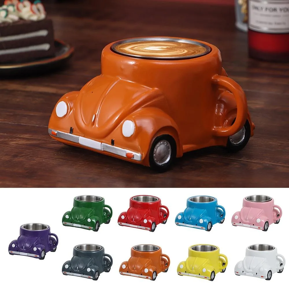 

Creative Funny Beetle Shaped Coffee Mug Unique Handmade Beetle-Shaped Coffee Cup Novelty Car-Shaped Tea Cup for Beetle Lovers