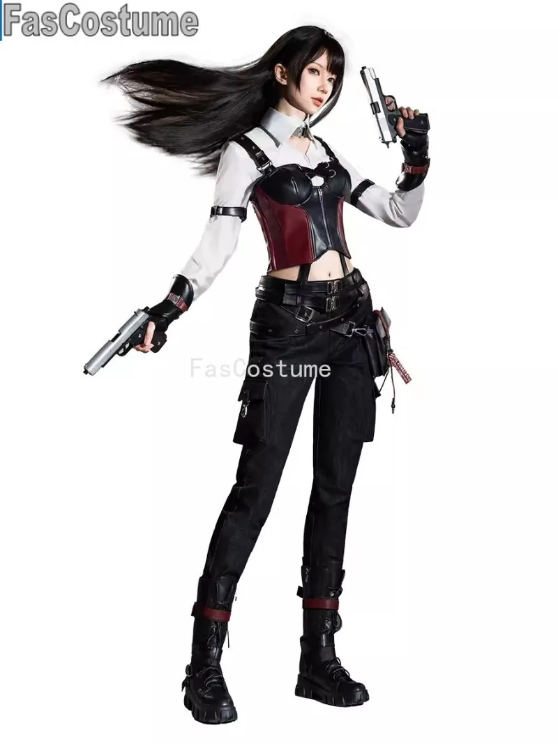 

FasCostume Love And Deepspace Heroine Battle Suit Cool Sexy Uniform Cosplay Costume Halloween Party Role Play Outfit Women