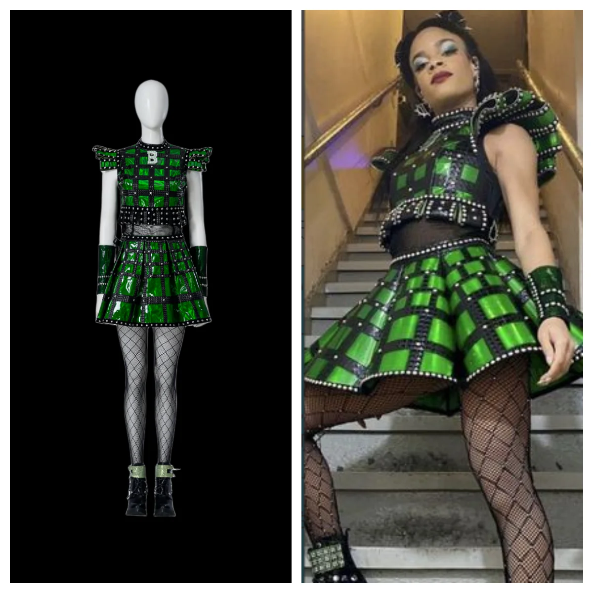 Anne Boleyn-Disfraz de Cosplay para mujer, conjunto completo de vestido verde para fiesta de Halloween, traje de baile de teatro Musical