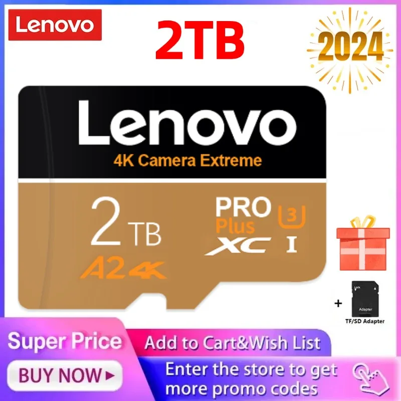 Lenovo-マイクロメモリカード,v30 2テラバイトa2,sdカード,クラス10, 4k hd,tf,高速,256GB,テラバイトGB,512GB, 128GB, Nintendo Switch lite