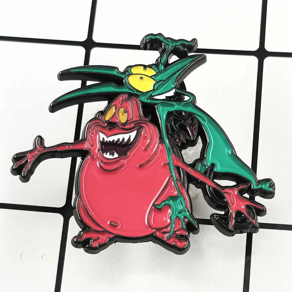 Pain and Panic Brooch Anime Character Enamel Pin Cartoon Movie Peripheral Badge Fashionable and Creative Halloween Decoration