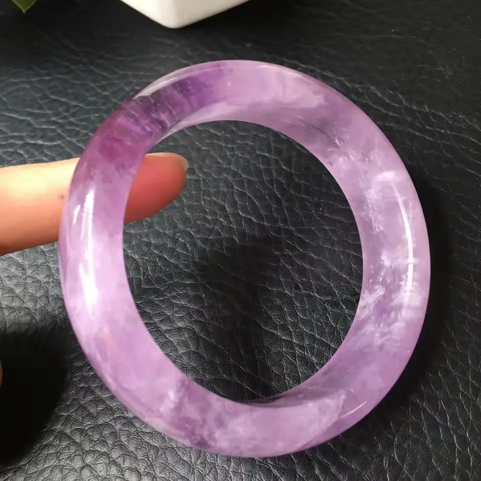 

Noble Amethyst Natural Original Stone Cutting Bangles Fashion Women Real Bracelets Jewelry Accessories Handicraft Gift