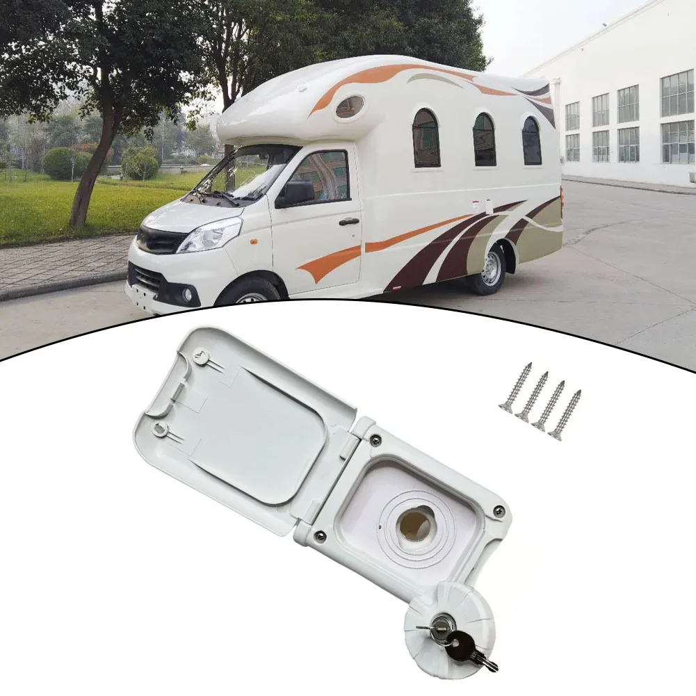 for motorhome Locking Inlet Filler Cap Fresh Water Tank Locking Inlet Filler Cap for motorhome White Lid Fitment Features