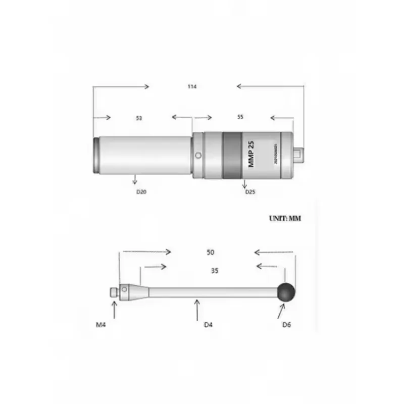 TEBAK Cnc Router Machine Probes Machine Tool Accessories Cnc Lathe Manual Touch Probe 3d Edge Finder Cnc Probe