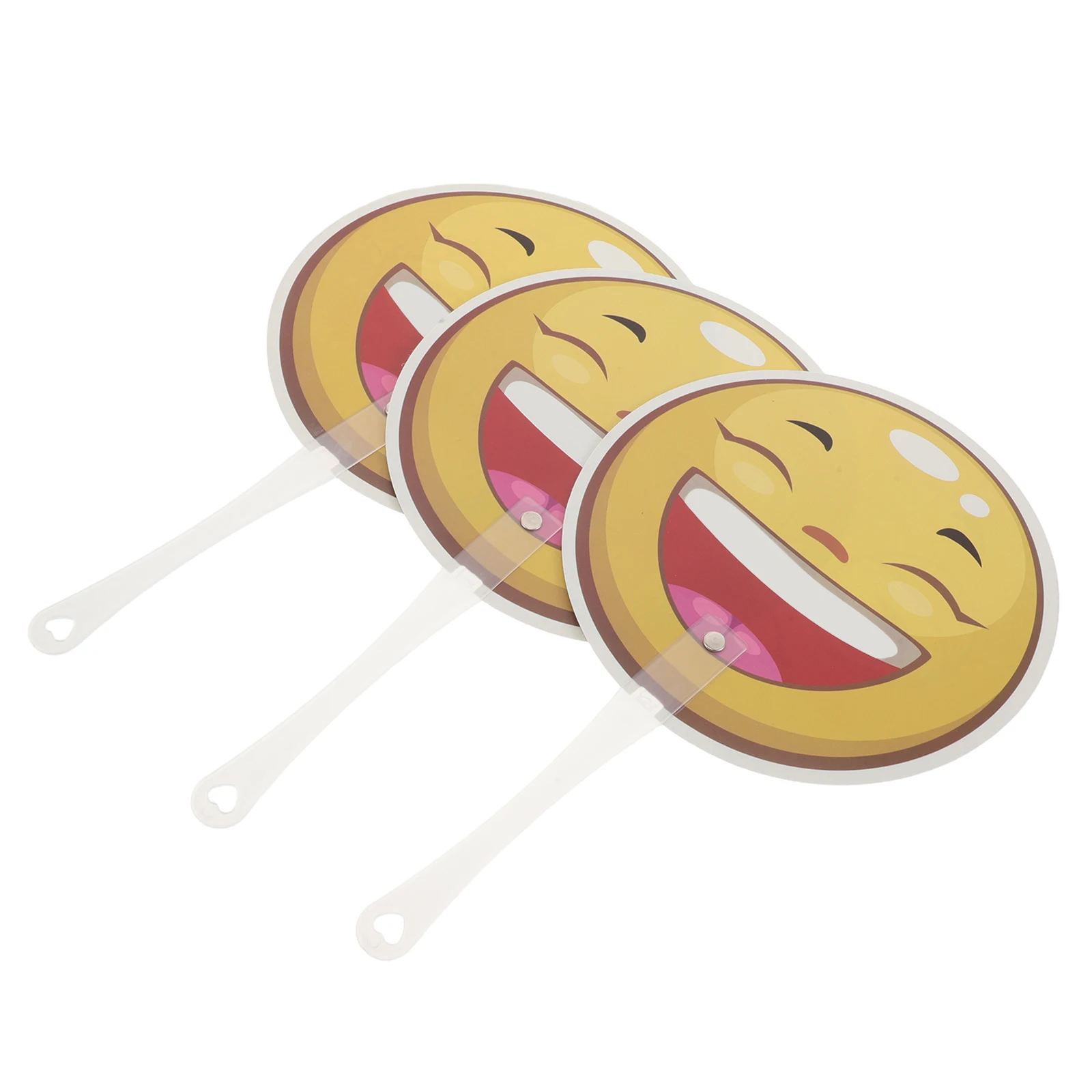 3 stks Klaslokaal Antwoord Paddle Dubbelzijdig Handheld Plastic Onderwijs Prop Voor Emotionele Uitdrukking Voorschoolse Stemspel