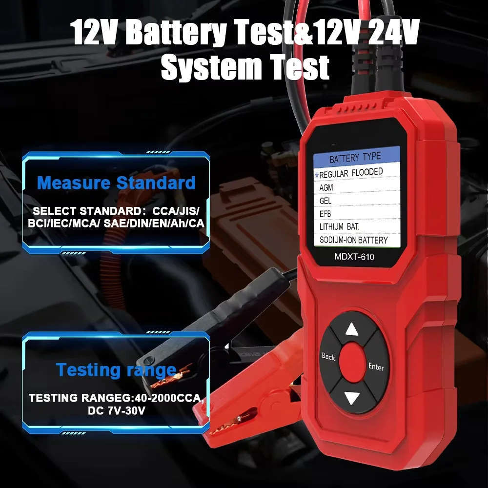 testeur-de-batterie-automobile-mdxt-610-avec-ecran-lcd-pour-voitures-12v-mesure-la-tension-la-resistance-interne-l'analyse-soc-et-soh