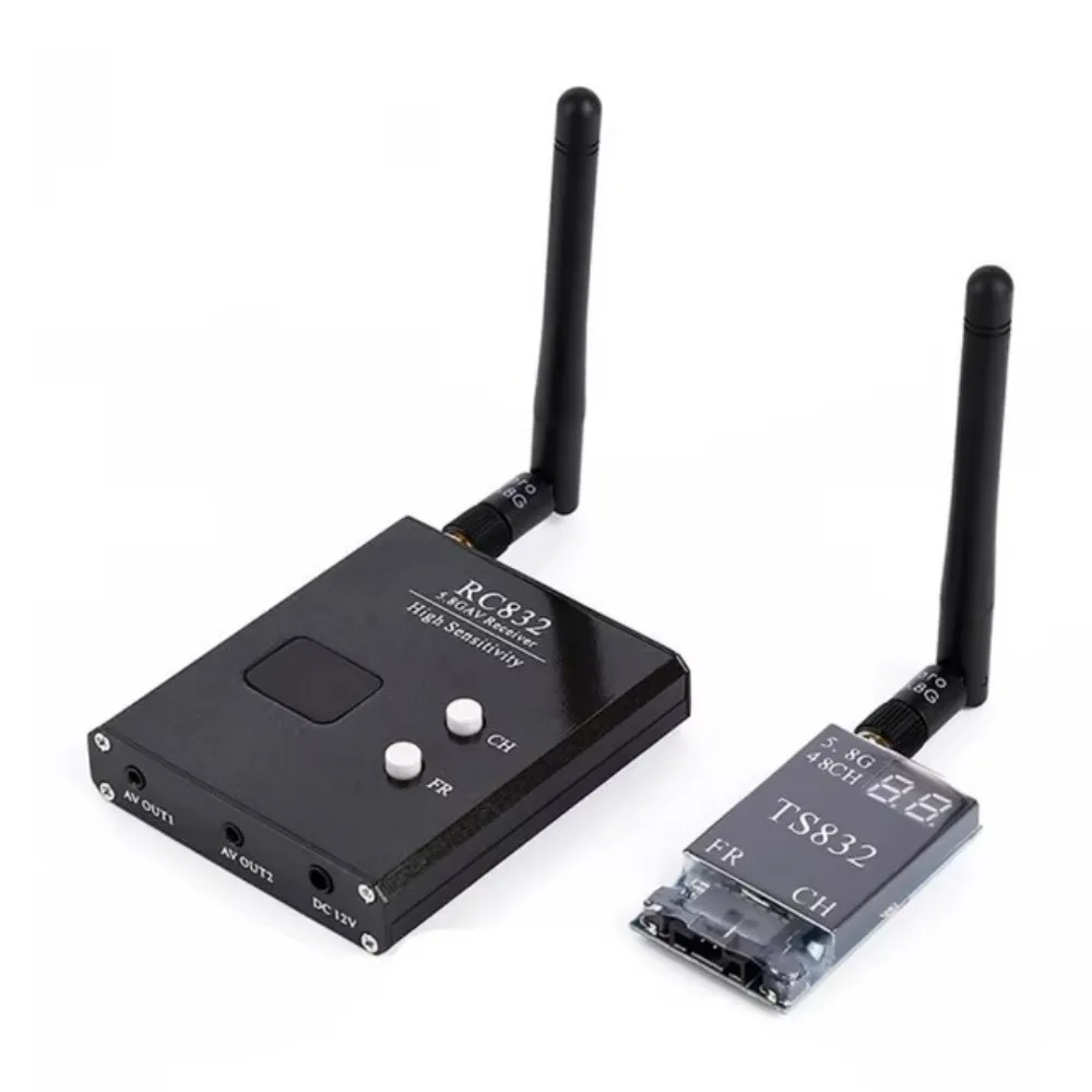 Hot sale 48CH 5.8G 600mw 5km Wireless AV Transmitter TS832 & Receiver RC832 & 1000TVL camera for FPV Quadcopter Aircraft