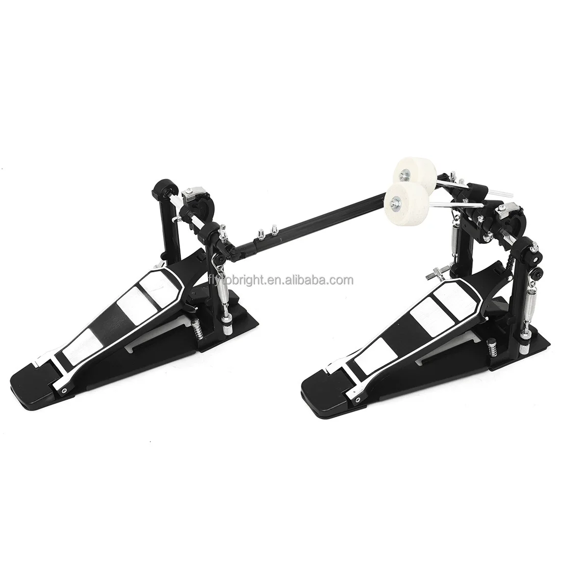 Portable Double Kick Bass Drum Pedal with Metal/Aluminum Alloy Construction Direct Drive Drum Kit