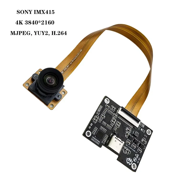 3840*2160 8mp 4K USB3.0 camera SONY IMX415 CMOS Sensor H.264 Camera module 120° UVC plug and play For face recognition