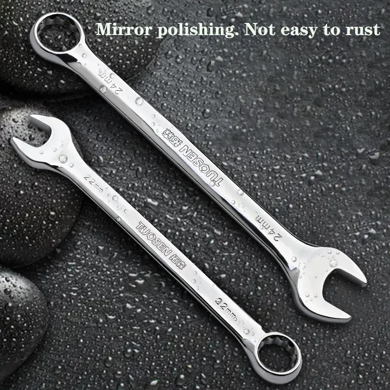 Plum Blossom Wrench Set Double Offset Ring Spanner Double End Box wrench Hand Tools Sets Multi Combination Car Repair