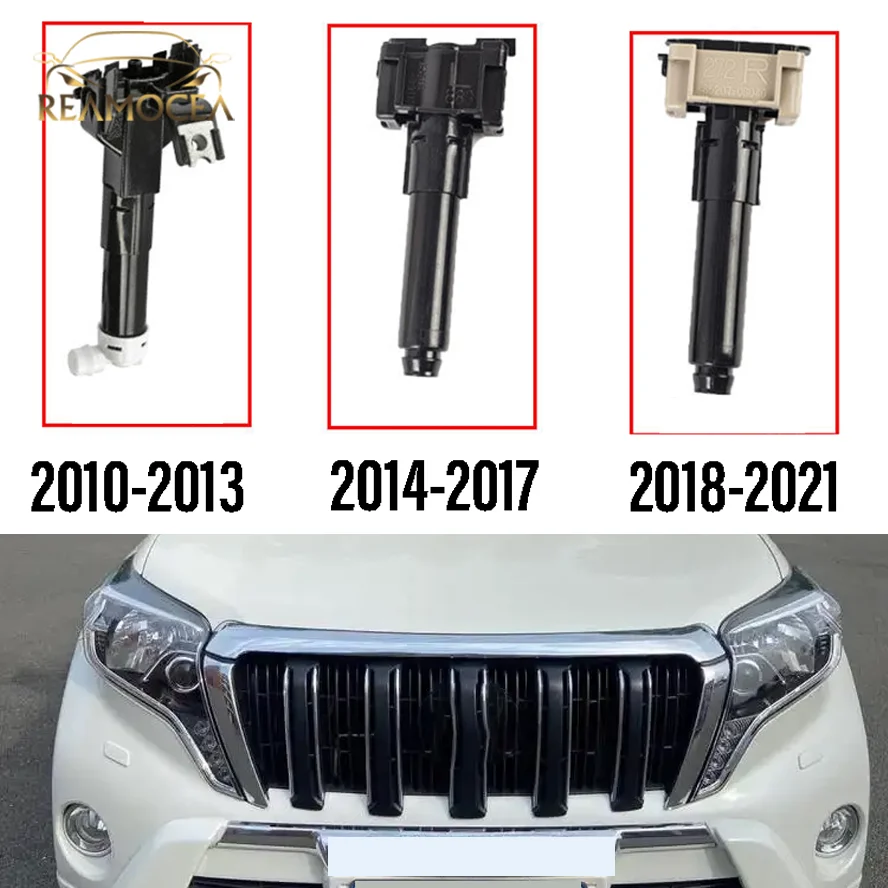 

Reamocea 1Pc Car Front Bumper Headlight Washer Spray Jet Actuator Nozzle For Toyota Land Cruiser Prado LC150 GDJ150 2010-2020