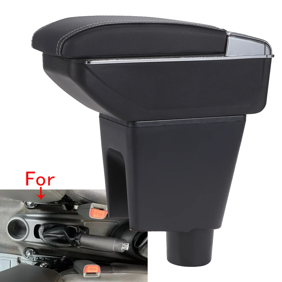 For Chevrolet Spark Armrest Box For Chevrolet Spark III Aveo T200 Car Armrest Storage Box Car Interior Accessories