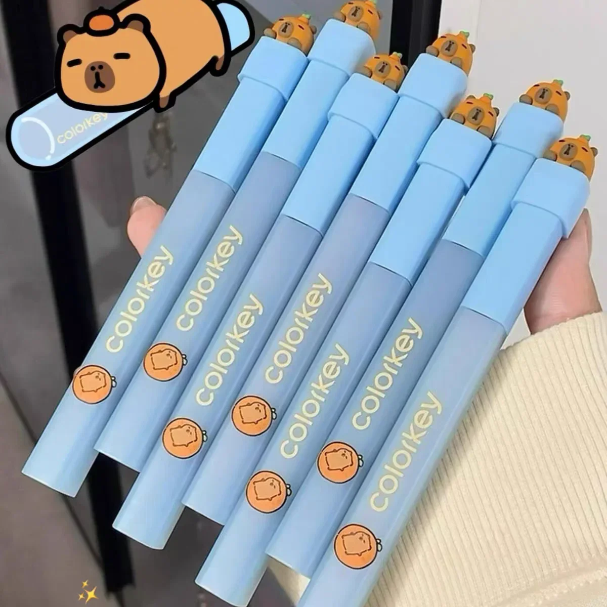 Colorkey Makeup Lipstick met zichtbare lipgloss Lage verzadiging Niet gemakkelijk te plakken aan de cup Langdurige schoonheid Leuke cosmetica