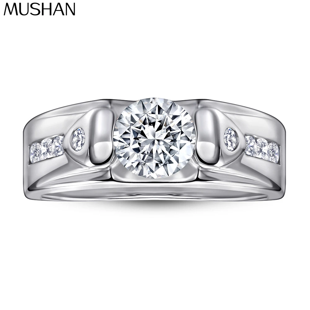 

MuShan Jewelry 925 Sterling Silver Rings Bands Engagement Ring 7A Cubic Zirconia Rings Bands Anniversary Rings Bands Women Gift