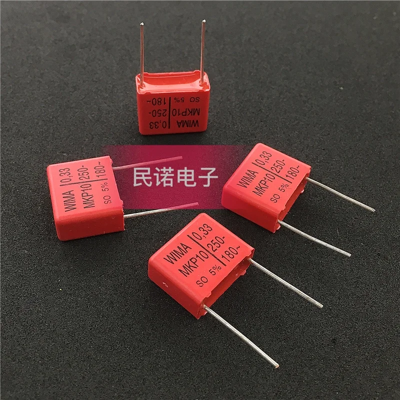 

5/10/50pcs German WIMA Film Capacitor MKP10 250V 0.33UF 334 330NF Pitch 15mm Audio passive capacitor