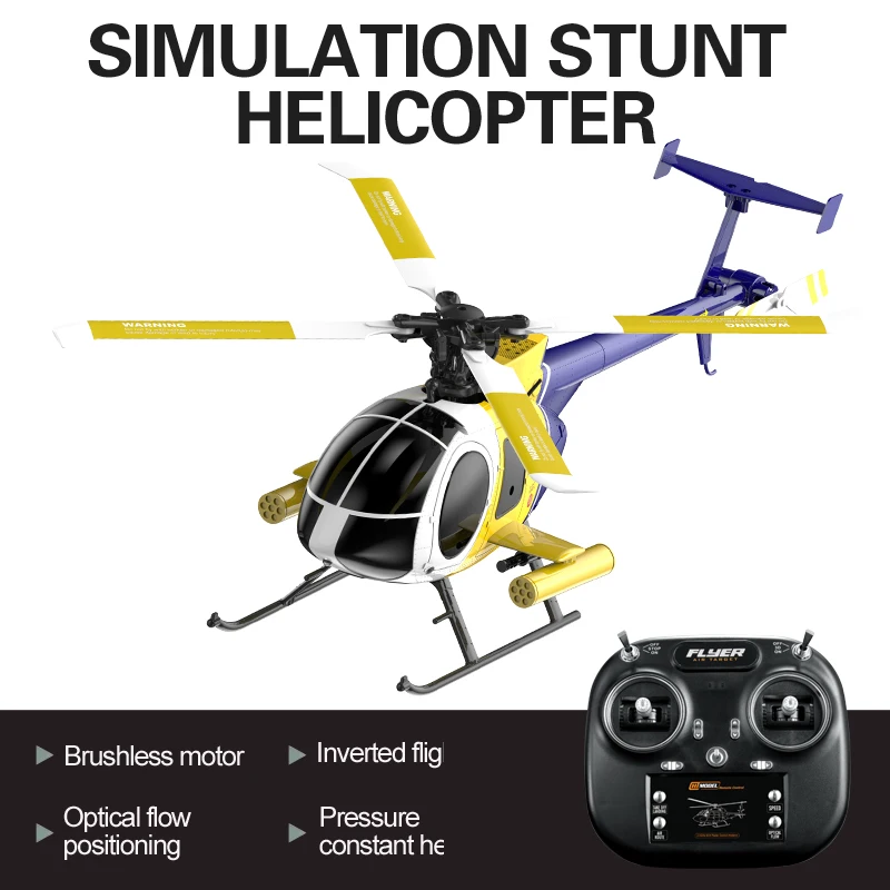 

K300 Rc Helicopter Simulated Bird Model Aircraft Optical Flow Positioning Barometric Altitude Hold Three Speed Inverted Flight