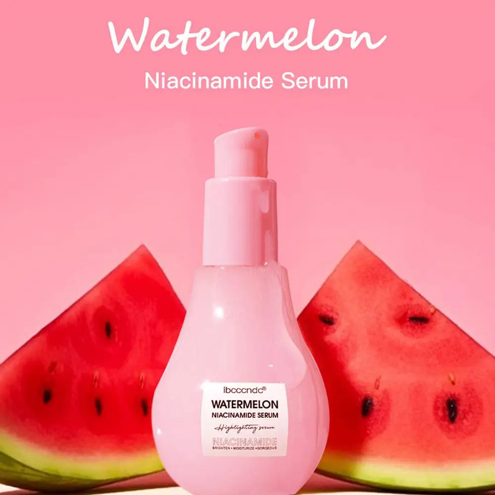 60ml Watermelon Niacinamide Facial Essence Makeup Highlighter Tighten Brighten Pores Face Little Serum Moisturizing Skin Bu G8Z9