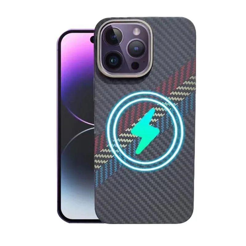 Casing Ponsel Aramid Fiber Ultra Tipis Anti Jatuh Sederhana untuk Apple 13 14 15 16 Pro Promax, Khusus untuk IPhone 14Pro