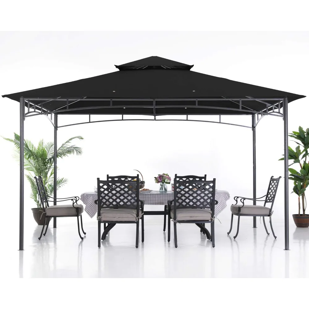 

Gazebos for Patios - Outdoor Steel Frame Gazebo for Lawn Backyard Garden Deck 10x12 , Customized