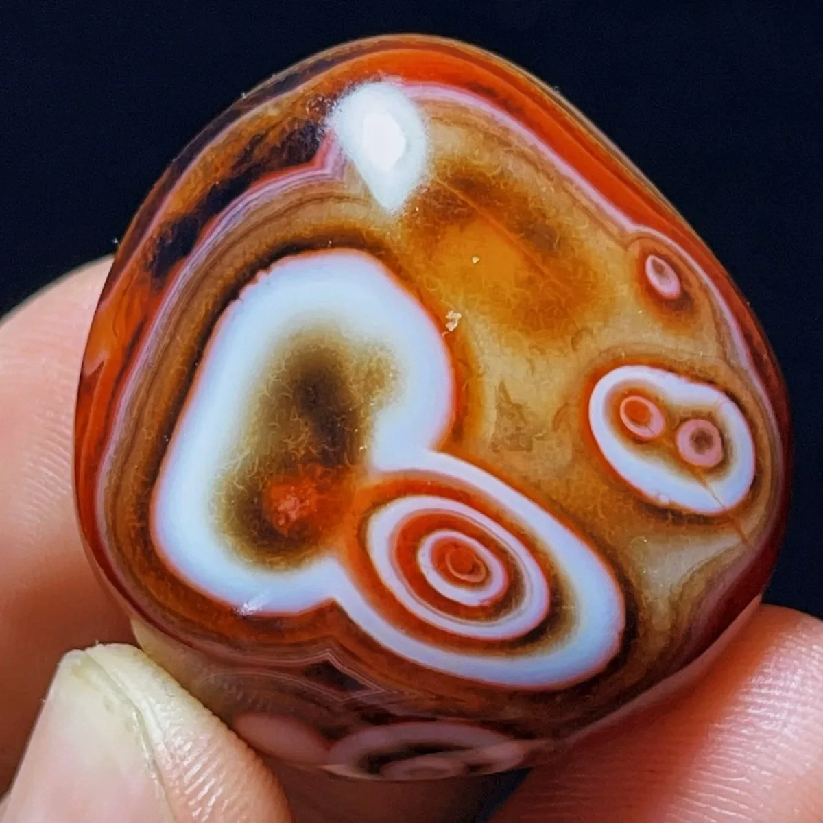 Banded Agate Desert Treasure, Pocket Stone, Polished Tumbled, Vase Filler, Natural Stone, Crystal Collection, Table Display