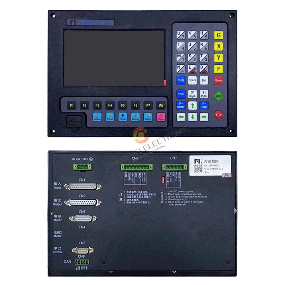 F2100T Fangling 2-Axis Plasma Flame Cutting Controller V5 with F16301 Arc Voltage Regulation and Height Control for Flat Cutting