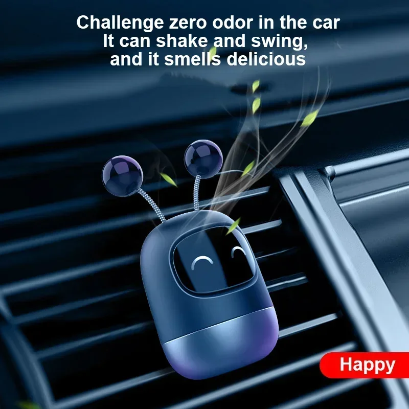 Xiaomi Youpin Car Air Freshener Auto Mini Robot Vent Clip Parfum Flavoring Ventilation Outlet Aromatherapy Automotive Interior