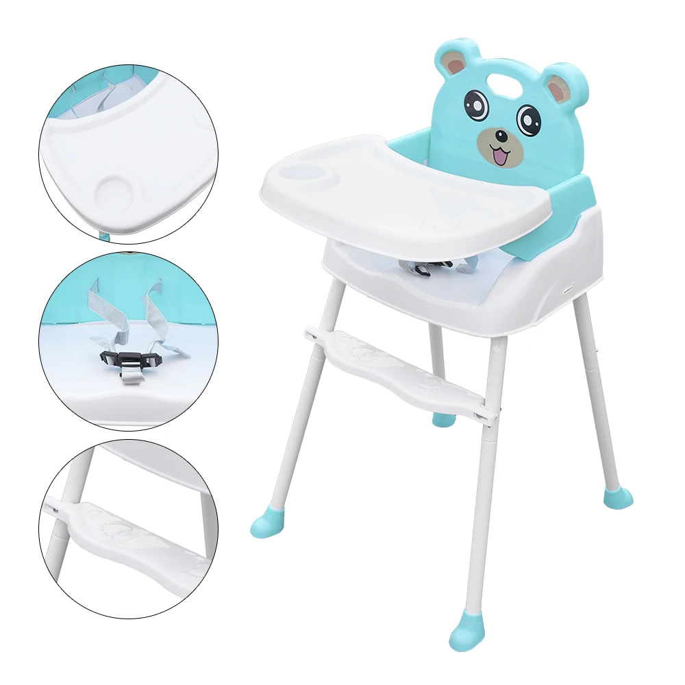 Trona para bebé, silla de comedor para niños, mesa y silla de alimentación para bebé, asiento para niños, silla de plástico