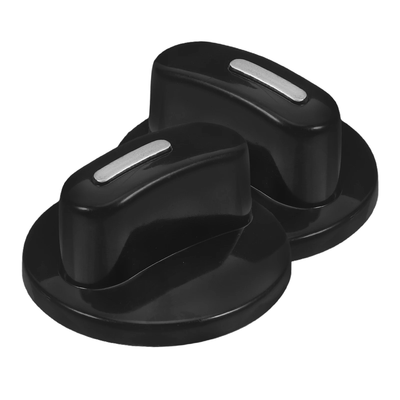 

2pcs Timer Switch Knob 6mm Hole D Semi Axis Plastic Gas Stove Oven BBQ Grill Range Control Replacement Accessories